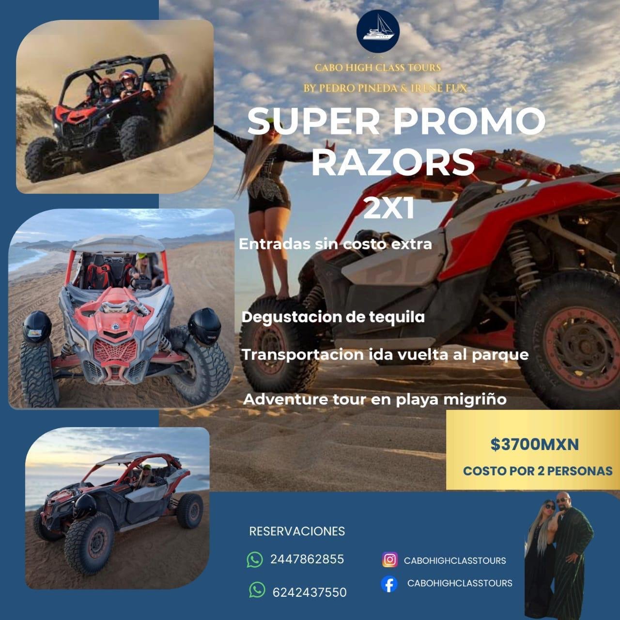 Razors 2x1 en Playa Migriño